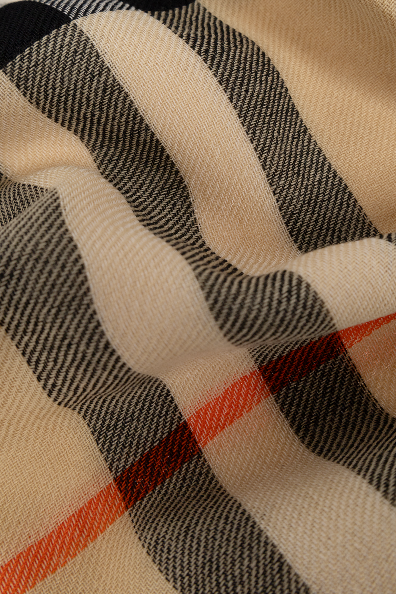 Burberry Wool scarf with check pattern | Men's Accessorie